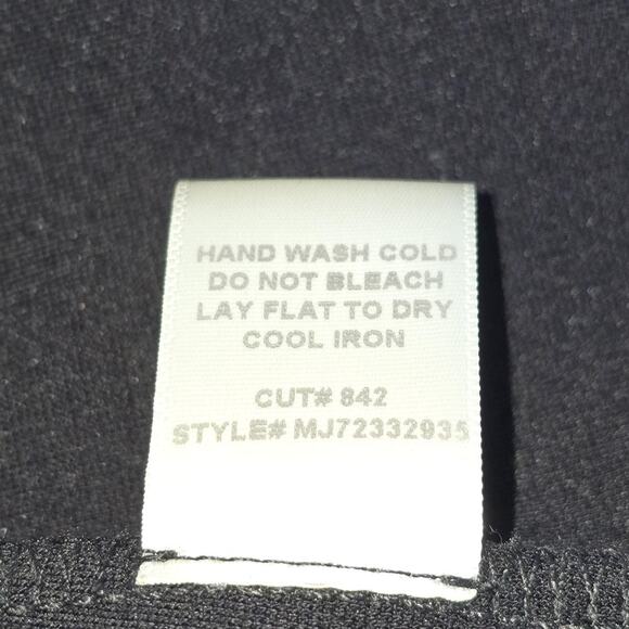 Matty M Duster Cardigan Womens Small Black Sleeveless Exposed Stitch Pockets USA - Picture 5 of 11